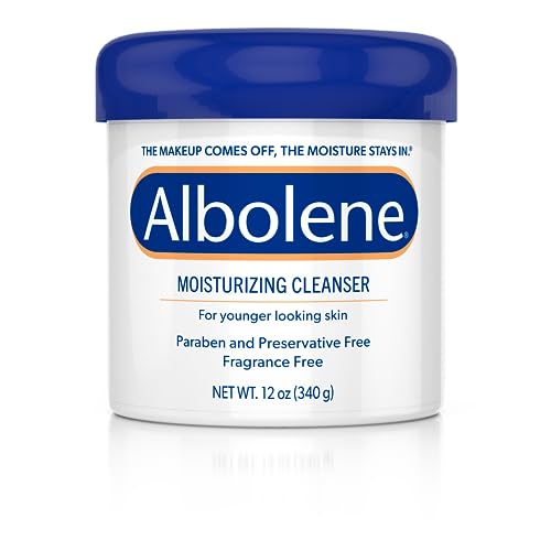 Albolene Face Moisturizer and Makeup Remover, Facial Cleanser and Cleansing Balm, Fragrance Free Cream, 12 oz