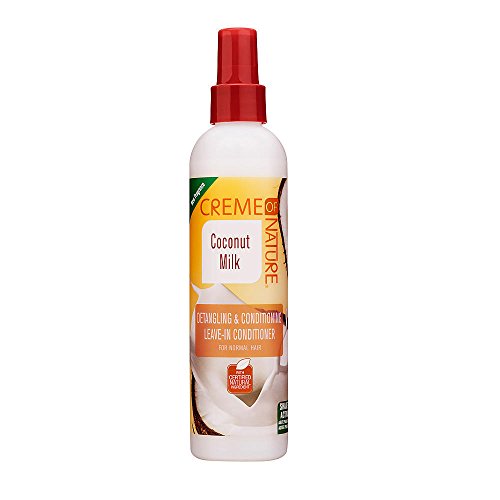 Creme of Nature, Leave In Conditioner with Coconut Milk, Detangling and Conditioning Formula for Normal Hair 8.45 Fl Oz