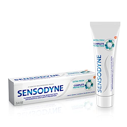 Sensodyne Complete Protection Sensitive Toothpaste For Gingivitis, Sensitive Teeth Treatment, Extra Fresh - 3.4 Ounces