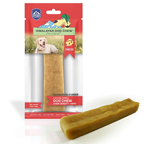 Himalayan Dog Chew Original Yak Cheese Dog Chews, 100% Natural, Long Lasting, Gluten Free, Healthy & Safe Dog Treats, Lactose & Grain Free, Protein Rich, Peanut Bits, Small, Dogs 15 lbs and Smaller