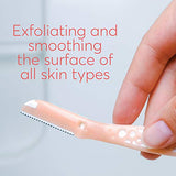 About Face Fuzz-Free Compact Facial Razors for Shaving & Exfoliating - Includes 3 Beauty Groomers - For Face, Lips & Eyebrows