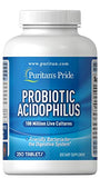 Puritans Pride Probiotic Supplement, Acidophilus, Capsule, 250 Count(Pack of 1)