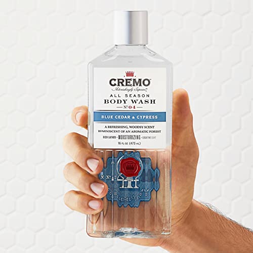 Cremo Rich-Lathering Silver Water & Birch Body Wash, A Revitalizing Combination of Glacier-Fed Streams and White Birch 16 Fl Oz (2-Pack)