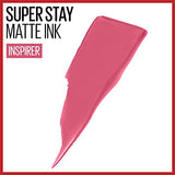 Maybelline New York Super Stay Matte Ink Liquid Lipstick Makeup, Long Lasting High Impact Color, Up to 16H Wear, Inspirer, Light Mauve Pink, 1 Count