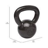 Amazon Basics Cast Iron Kettlebell with Enamel Finish, 35-Pound, Black