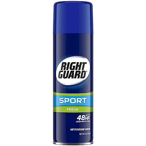 Right Guard Sport Antiperspirant Deodorant Aerosol Spray, Fresh, 6 Ounce