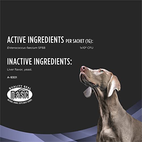 Purina Fortiflora Probiotics for Dogs, Pro Plan Veterinary Supplements Powder Probiotic Dog Supplement ,30 Count (Pack of 1)