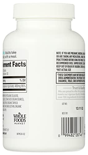 365 by Whole Foods Market, Magnesium Glycinate Tablets, 400 MG, 90 Count