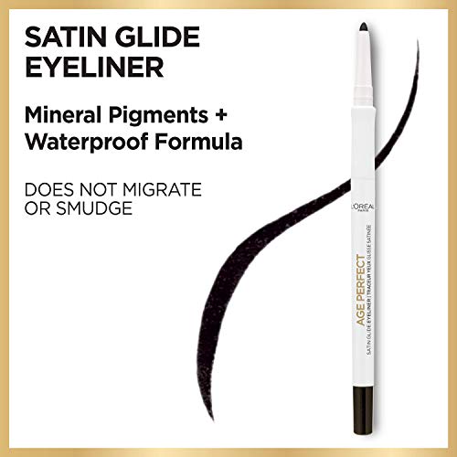 L’Oréal Paris Age Perfect Satin Glide Eyeliner with Mineral Pigments, Brown