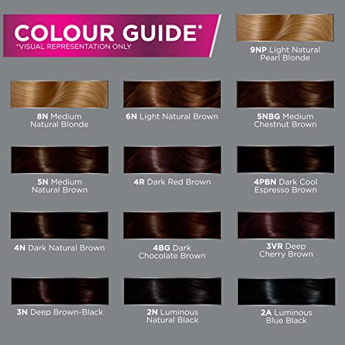 John Frieda Precision Foam Color, Medium Natural Brown 5N, Full-coverage Hair Color Kit, with Thick Foam for Deep Color Saturation