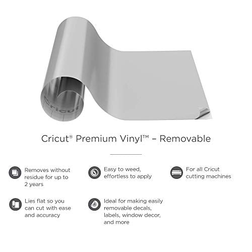 Cricut Premium Vinyl Removable for All Cricut Cutting Machines, No Residue Vinyl for DIY Crafts, Wall Decals, Stickers, In-House Decor and More, Lipstick