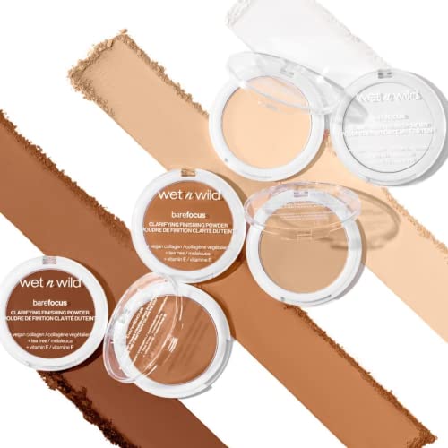 Wet n Wild Bare Focus Clarifying Finishing Powder | Matte | Pressed Setting Powder Light-Medium