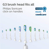 Philips Sonicare Genuine G3 Premium Gum Care Replacement Toothbrush Heads, 2 Brush Heads, White, HX9052/65