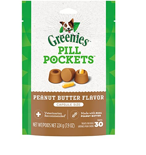 GREENIES PILL POCKETS Capsule Size Natural Dog Treats Chicken Flavor, 15.8 oz. Value Pack (60 Treats)