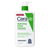 CeraVe Hydrating Facial Cleanser | Moisturizing Non-Foaming Face Wash with Hyaluronic Acid, Ceramides and Glycerin | Fragrance Free Paraben Free | 19 Fluid Ounce