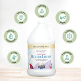 Ginger Lily Farms Botanicals Soothing Butter Lotion for Dry, Sensitive Skin, 100% Vegan & Cruelty-Free, Fragrance Free, 1 Gallon (128 fl oz) Refill