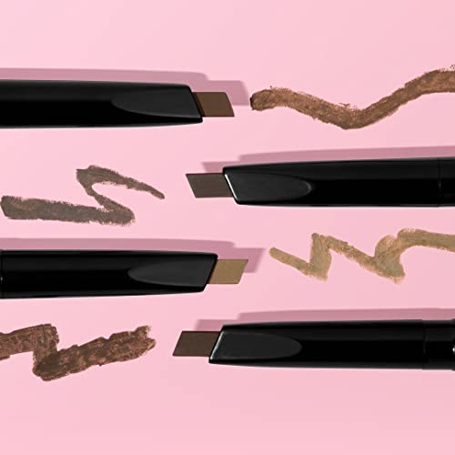 Wet n Wild Ultimate Eyebrow Retractable Definer Pencil, Dark Brown, Dual-Sided, Fine Tip, Shapes, Defines, Fills Brows Makeup