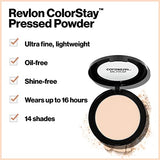 Revlon Face Powder, ColorStay 16 Hour Face Makeup, Longwear Medium- Full Coverage with Flawless Finish, Shine & Oil Free, 880 Translucent, 0.3 Oz