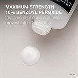 Neutrogena Rapid Clear Stubborn Acne Spot Treatment Gel with Maximum Strength 10% Benzoyl Peroxide Acne Treatment Medication, Pimple Cream for Acne Prone Skin Care, 1 oz