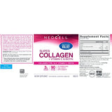 NeoCell Super Collagen Peptides + Vitamin C & Biotin, 3g Collagen Per Serving, Gluten Free, Promotes Healthy Hair, Beautiful Skin, and Nail Support, Dietary Supplement, 270 Tablets