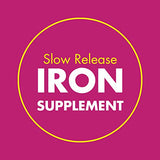 Slow Fe 45mg Iron Supplement for Iron Deficiency, Slow Release, High Potency, Easy to Swallow Tablets - 30 Count