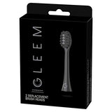 GLEEM Toothbrush Replacement Brush Heads Refill, White, 2 count