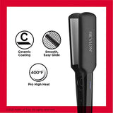 REVLON Smooth and Straight Ceramic Flat Iron | Fast Results, Smooth Styles (2 in)