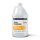 Clean Revolution Foaming Hand Soap Refill Supply | Gentle, Moisturizing | Ready to Use | Unscented | 128 Fl Oz (1 Gallon), Clear, Fragrance Free