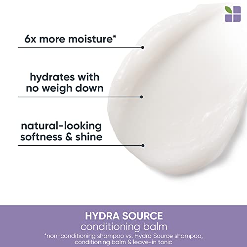 Biolage Hydra Source Conditioning Balm | Hydrates, Nourishes & Detangles Dry Damaged Hair | Moisturizing | Sulfate-Free | For Medium To Coarse Hair | Deep Conditioning | 9.5 Fl. Oz