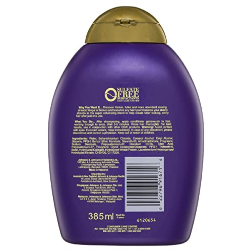 OGX Thick & Full + Biotin & Collagen Conditioner, Salon Size, 25.4 Fl Oz