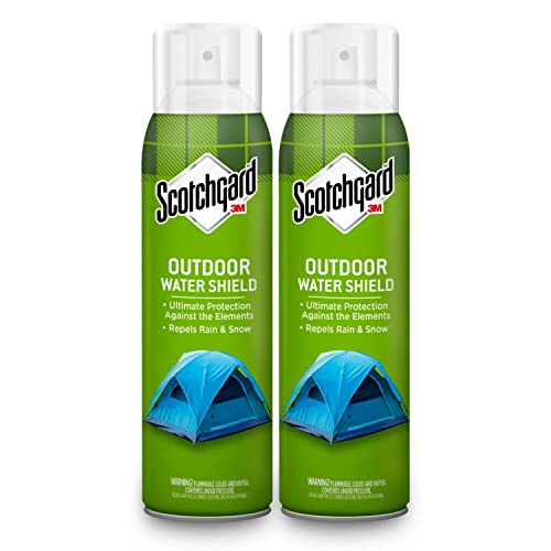 Scotchgard Outdoor Water Shield, Water Repellent Spray for Outdoor Summer and Spring Gear and Patio Furniture, Fabric Spray for Protection Against the Rainy Spring Weather, 21 Ounces (2 Cans)