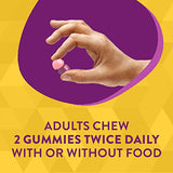 Natures Way Premium Calcium + Vitamin D3 Gummy with Orchard Fruits & Garden Veggies Powder Blend, Strawberry and Raspberry Lemonade Flavored, 60 Gummies