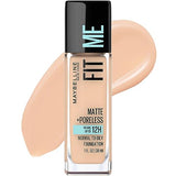 Maybelline Fit Me Matte + Poreless Liquid Foundation Makeup, Creamy Beige, 1 fl. oz.