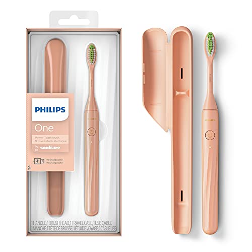 PHILIPS One by Sonicare Battery Toothbrush, Mango Yellow, HY1100/02