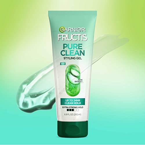 Garnier Fructis Style Pure Clean Styling Gel 6.8 Fl Oz, 1 Count, (Packaging May Vary)