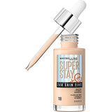 Maybelline Super Stay Up to 24HR Skin Tint, Radiant Light-to-Medium Coverage Foundation, Makeup Infused With Vitamin C, 220, 1 Count