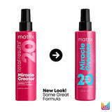 Matrix Miracle Creator Leave-In Conditioner Spray | Moisturize & Detangle | Frizz Control Treatment | Heat Protectant | Natural, Curly, Damaged Hair| Sulfate Free | Packaging May Vary | 6.8 Fl. Oz.