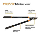 Fiskars 28" Steel Blade Garden Bypass Lopper and Tree Trimmer - Sharp Precision-Ground Steel Blade for Cutting up to 1.5" Diameter