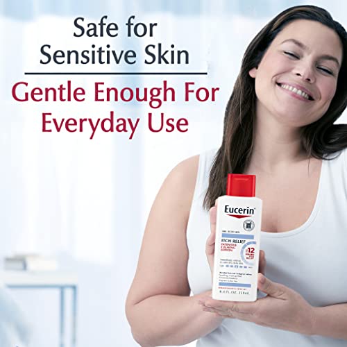 Eucerin Itch Relief Intensive Calming Lotion, Itch-Relieving Lotion for Sensitive Dry Skin, 8.4 Fl Oz Bottle