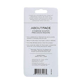 About Face Fuzz-Free Compact Facial Razors for Shaving & Exfoliating - Includes 3 Beauty Groomers - For Face, Lips & Eyebrows