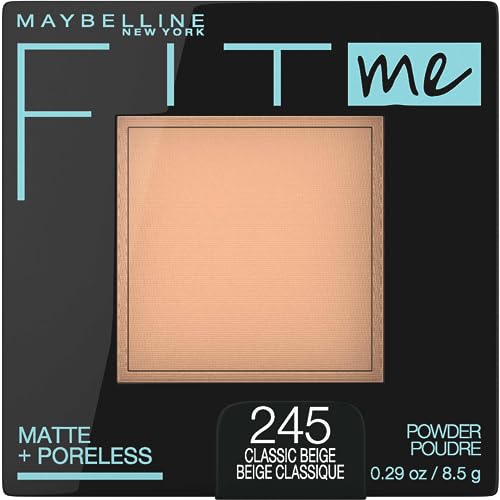 Maybelline Fit Me Matte + Poreless Pressed Face Powder Makeup & Setting Powder, Fair Ivory, 1 Count