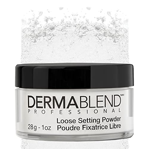 Dermablend Loose Setting Powder, Translucent Face Powder Makeup & Finishing Powder, Mattifying Finish and Shine Control , Travel Size .18oz.