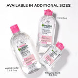 Garnier SkinActive Micellar Water for All Skin Types, Facial Cleanser & Makeup Remover, 13.5 Fl Oz (400mL), 2 Count (Packaging May Vary)