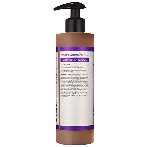 Carol’s Daughter Black Vanilla Sulfate Free Shampoo for Curly, Wavy, Natural Hair, Adds Moisture & Shine to Dry, Damaged Hair- Made with Shea Butter, Aloe and Rosemary, 8 fl oz (packaging May Vary)