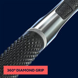 Dollar Shave Club - Shaving Kit with Diamond Grip Razor Handle, 4-Blade Blade Refills, & Blade Cover, Easy to Grip Handle, Shaving Starter Set, Great for Travel, Blue