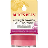 Burts Bees Passion Fruit and Chamomile Overnight Intensive Lip Treatment with and Ceramides, Lip Hydrates Lips 8 Hours, Natural Origin, 0.25 oz