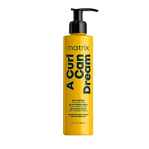 Matrix A Curl Can Dream Light Hold Gel | Defines Curls Without Flaking or Crunch | For Curly & Coily Hair | Silicone, Sulfate & Paraben Free | Salon Styling Gel | Packaging May Vary | 6.7 Fl. Oz.