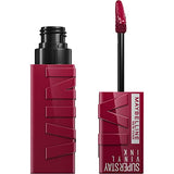 MAYBELLINE New York Super Stay Vinyl Ink Longwear No-Budge Liquid Lipcolor Makeup, Highly Pigmented Color and Instant Shine, Royal, Deep Wine Red Lipstick, 0.14 fl oz, 1 Count