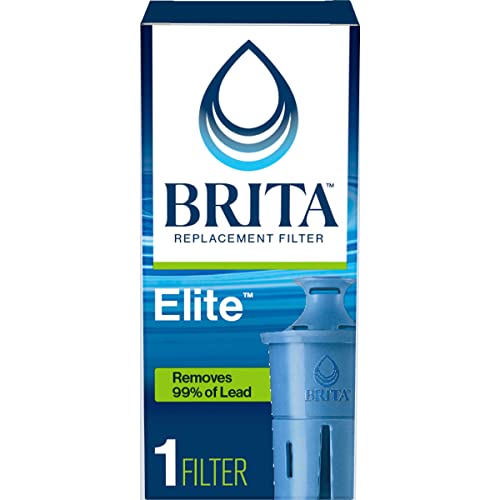 Brita Elite Water Filter Replacements for Pitchers and Dispensers, Reduces 99% of Lead from Tap Water, Lasts 6 Months, 2 Count