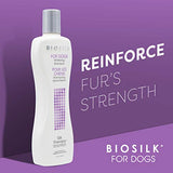 BioSilk for Dogs Silk Therapy Whitening Shampoo | Best Brightening for White Dogs to Keep A Clean, White Coat, 12 Oz Shampoo Bottle for All Dogs